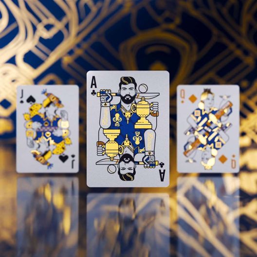 Mumbai Indians - Blue & Gold Playing Cards - Poker Size - Cold Foil 